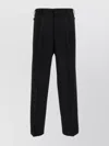 Cellar Door Trousers With Pleated Front And Pockets In Black