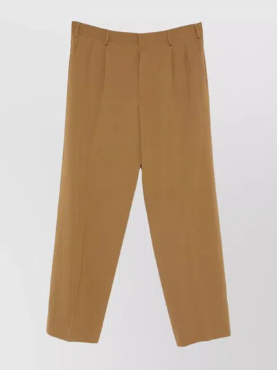 CELLAR DOOR TROUSERS WITH PLEATED FRONT AND POCKETS