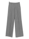 Cellar Door Wide-leg High-waisted Trousers In Gray