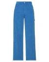 Cellar Door Woman Pants Blue Size 4 Cotton, Elastane
