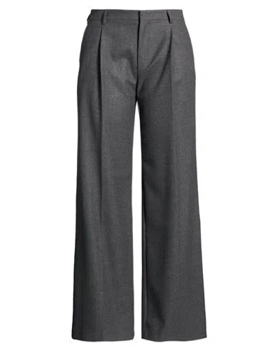 Cellar Door Woman Pants Charcoal Size 10 Virgin Wool, Elastane In Gray
