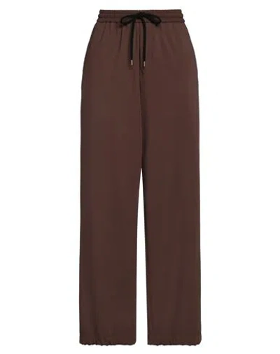 Cellar Door Woman Pants Chocolate Brown Size 10 Polyester, Viscose, Elastane