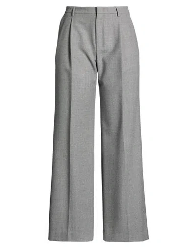 Cellar Door Woman Pants Grey Size 10 Virgin Wool, Elastane In Gray
