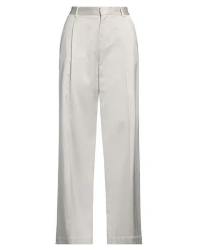 Cellar Door Woman Pants Light Grey Size 6 Cotton, Viscose, Elastane
