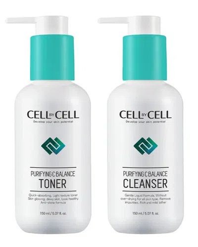 Cellbycell Unisex Purifying C Balance Cleanser & Toner In White
