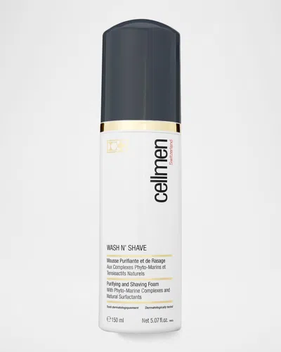 Cellcosmet Cellmen Wash N & Apos; Shave Purifying And Shaving Foam, 5 Oz.