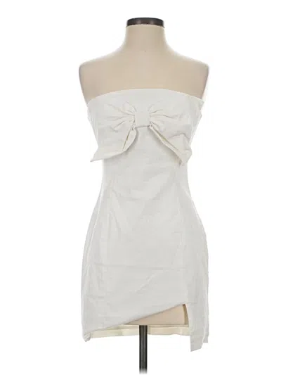 Pre-owned Cellecci Cocktail Dress In White