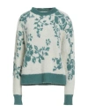 Cellier Woman Sweater Deep Teal Size M Polyamide, Acrylic, Wool, Mohair Wool In Green
