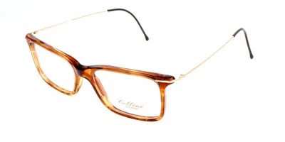 Cellini 1387 C Men's Glasses Tortoiseshell Size 53 - Free Lenses - Blue Light Block Available In Gold