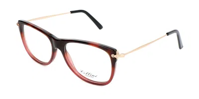Cellini 1399 D Men's Glasses Red Size 54 - Free Lenses - Blue Light Block Available