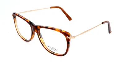 Cellini 1399 B Occhiali Da Vista Tartarugatishell Per Uomo (solo Montatura) In Brown