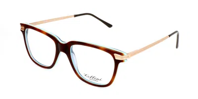 Cellini 1417 D Occhiali Da Vista Tartarugatishell Per Uomo (solo Montatura) In Brown