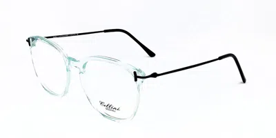 Cellini 1422 C Occhiali Da Vista Verdi Per Uomo (solo Montatura) In Green
