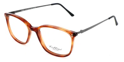 Cellini 1425 B Men's Glasses Brown Size 52 - Free Lenses - Blue Light Block Available In Pink