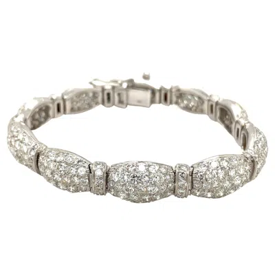 Pre-owned Cellini 18kt White Gold 15.60ct. Diamond Bracelet