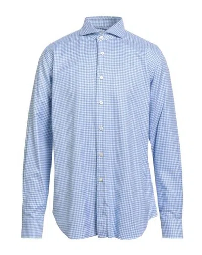 Cellini Man Shirt Sky Blue Size 17 ½ Cotton
