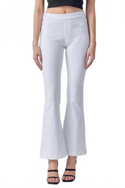 Cello Flare Jegging - Petite In White