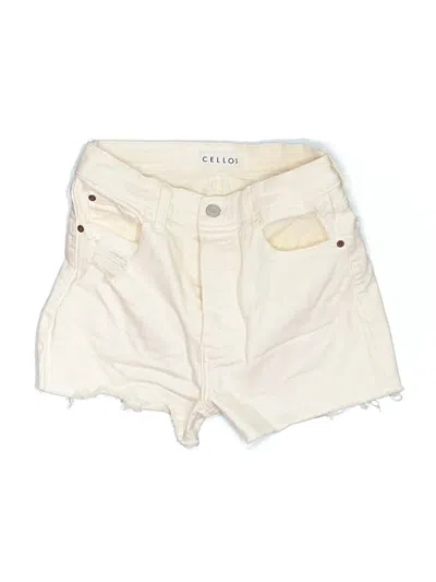 Pre-owned Cello Jeans Denim Shorts In Ivory