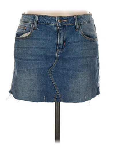 Pre-owned Cello Jeans Denim Skirt In Blue