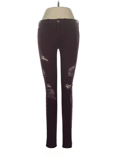 Pre-owned Cello Jeans Jeggings In Burgundy