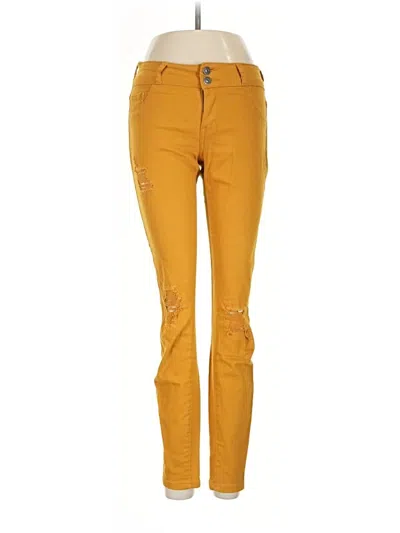 Pre-owned Cello Jeans Jeggings In Yellow