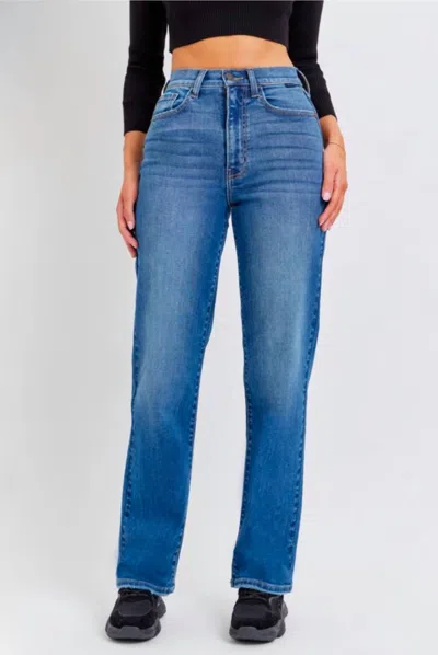 Cello Lily Denim Jeans In Dark Wash In Blue