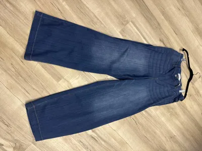 Cello Medium High-rise Pool Wide Leg Pants - Plus In Blue