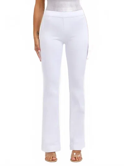 Cello Mid Rise Flare Pull On Jeggings In White