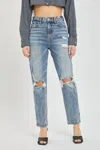 Cello Remi Mom Jean In Medium Wash In Multi