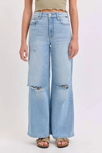 Cello Rue 90s Wide Leg Jean In Blue