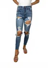 Cello Your Go To Mom Skinny Jeans In Blue In Blue