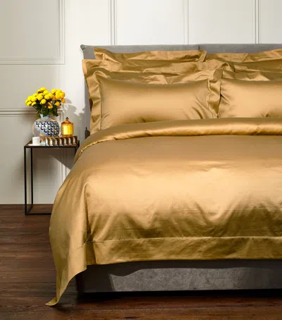 Celso De Lemos Bourdon Oxford Pillowcase In Gold