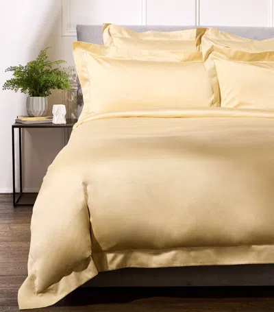 Celso De Lemos Bourdon Super King Flat Sheet (270cm X 300cm) In Yellow