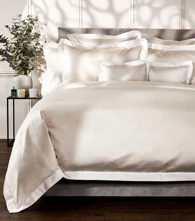 Celso De Lemos Emma Super King Flat Sheet In Beige