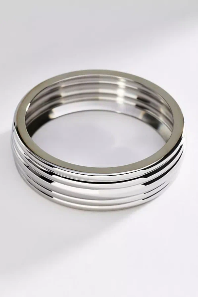 Cendré Gaia Bangle Bracelet In Silver