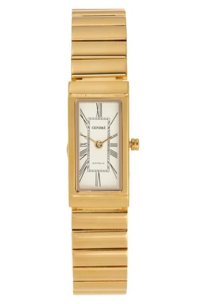 Cendré Cendre Soho Tank Bracelet Watch, 15mm X 30mm In Gold