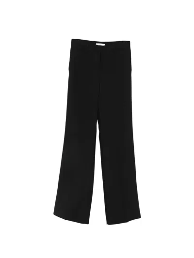 Cenere Belt-loop Trousers In Black