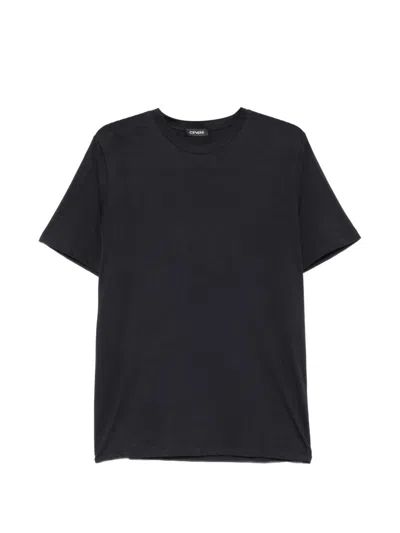 Cenere Blue Crew Neck T-shirt