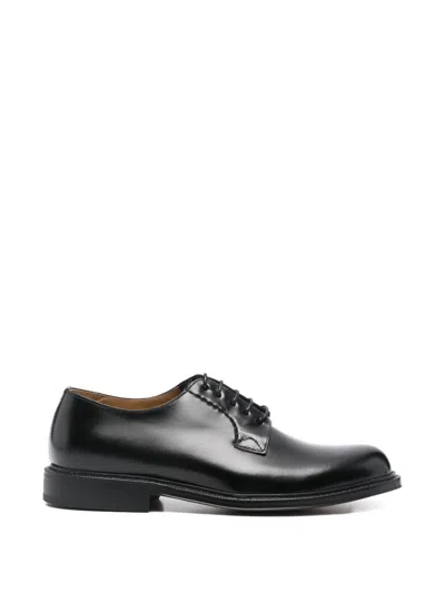 Cenere Calzature Black Leather Derby Shoe