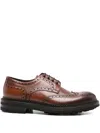 Cenere Calzature Cenere Gb Leather Brogue Lace-up Shoes In Brown