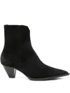 Cenere Calzature Cenere Gb Suede Leather Ankle Boot In Black