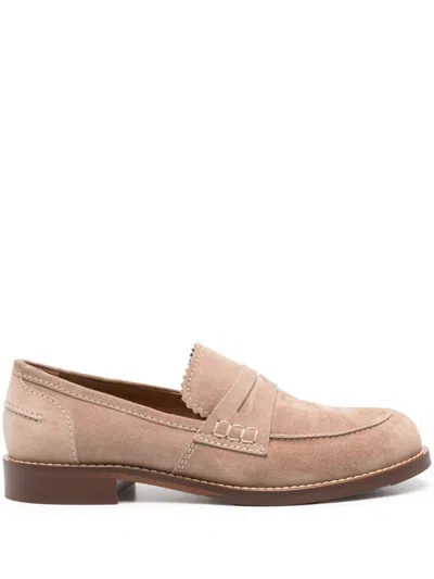 Cenere Calzature Flat Shoes In Beige