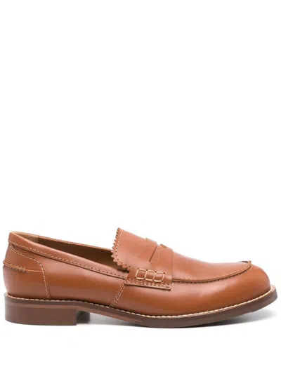 Cenere Calzature Flat Shoes In Brown