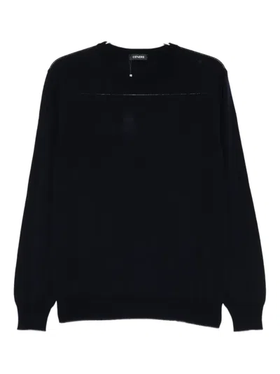 Cenere Crew-neck Sweater In Black