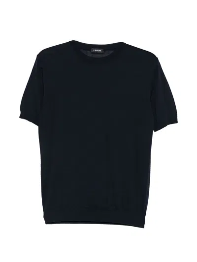 Cenere Crew Neck T-shirt In Black