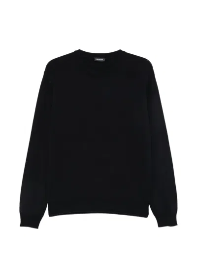 Cenere Crew-neck Sweater In Black