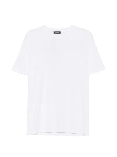 Cenere Crew-neck T-shirt In White