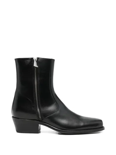 Cenere Damy Zipped Boots In Black