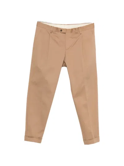 Cenere Denver Pleated Cuffed Trousers In Nude