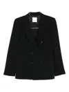 Cenere Gb Double-breasted Blazer In Black